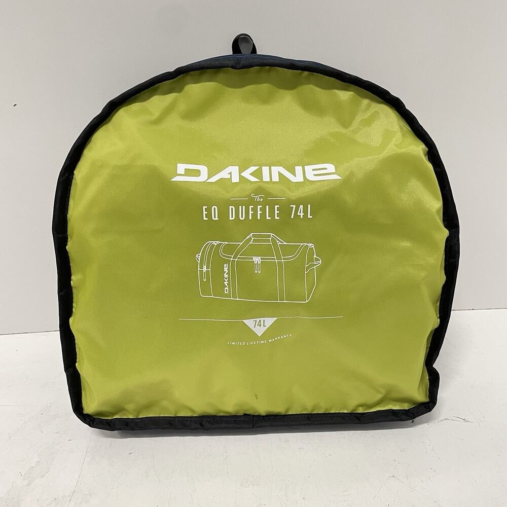 Dakine EQ Duffle 74L XL Bag 26” Blue Green Stripe Packable Travel Luggage